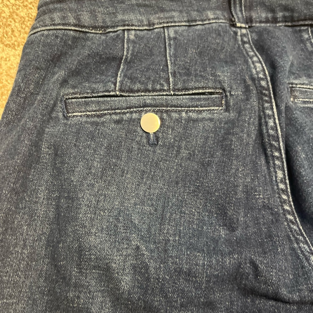 Maeve Anthropologie Jeans Sz 29 Dark Wash Straight Leg Mid Rise Denim - Picture 13 of 14